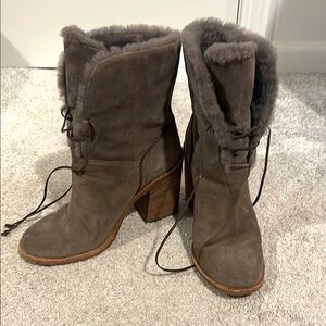 Women's Suede Fur-Lined Boots